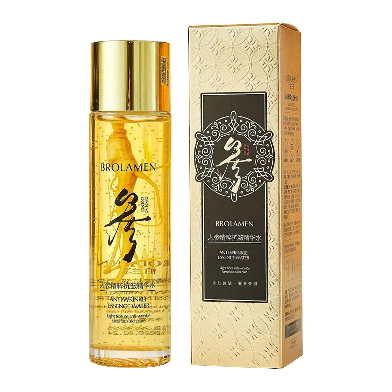 unbrand Ginseng Extract Wrinkle Resurfacing Essence Water Brightening Moisturizer Brightens Skin Complexion Nourishing Toner 120ml FAN0433 A