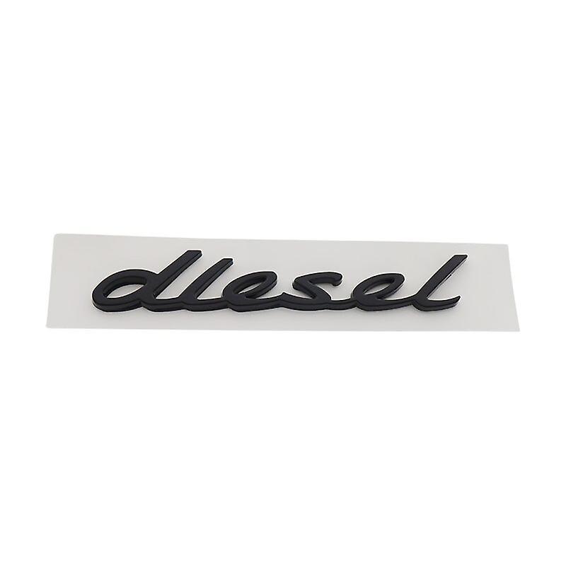 Car Badge 3D Premium Car Styling diesel for Cayenne Diesel car Hood Fender trunk Rear Bonnet Nameplate Decal Emblem Badge Sticker black