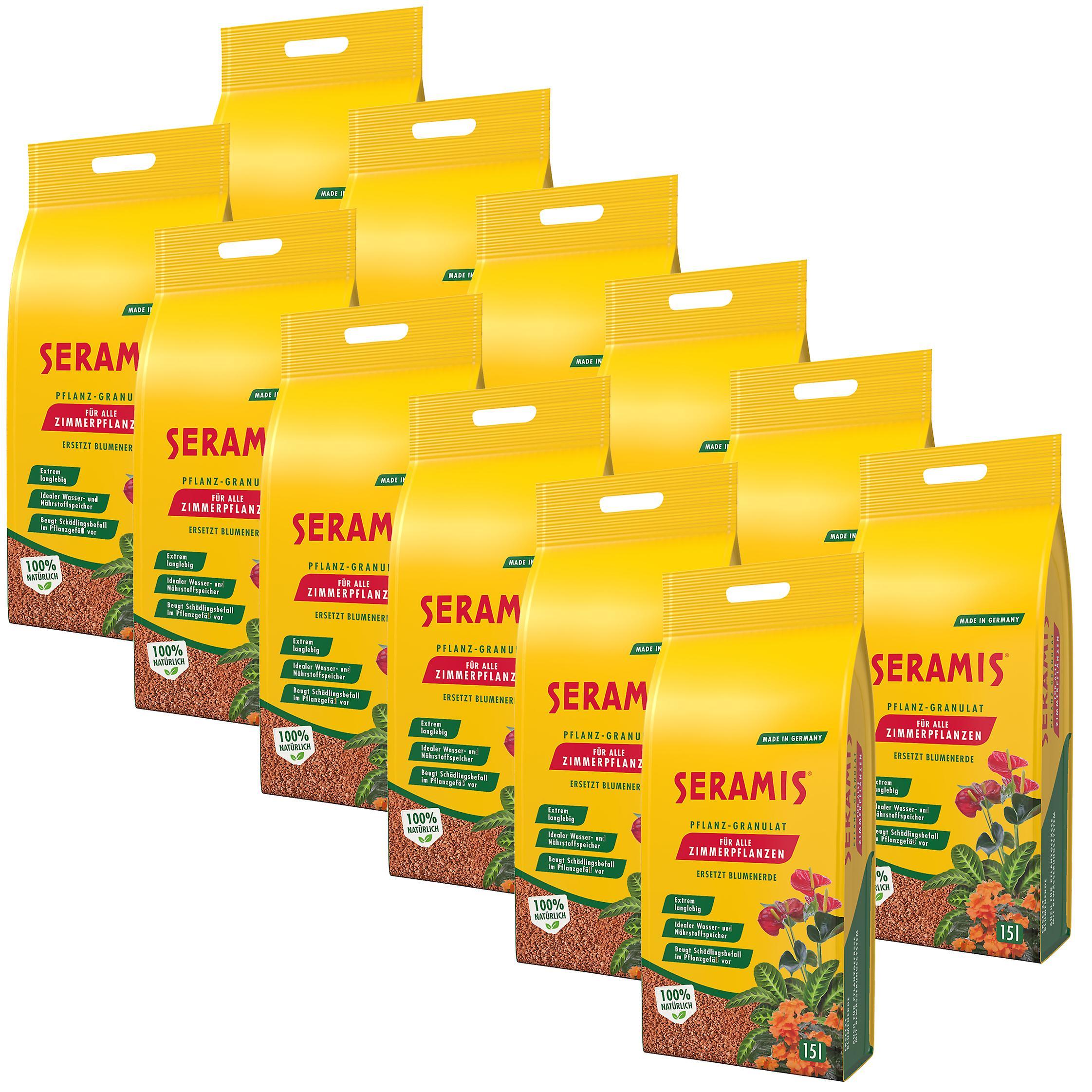 12 x SERAMIS® plant granules for indoor plants, 15 litres