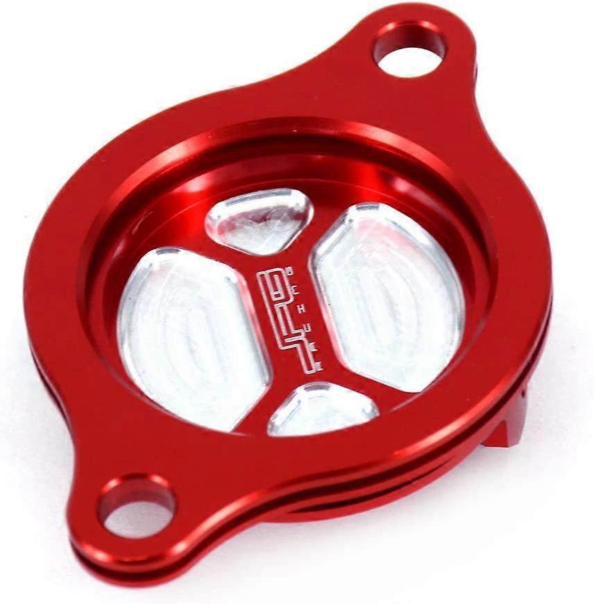 Linkrunning Oil Filter Cap for Honda CRF450R 2002-2008 CRF450X 2005-2016 Red