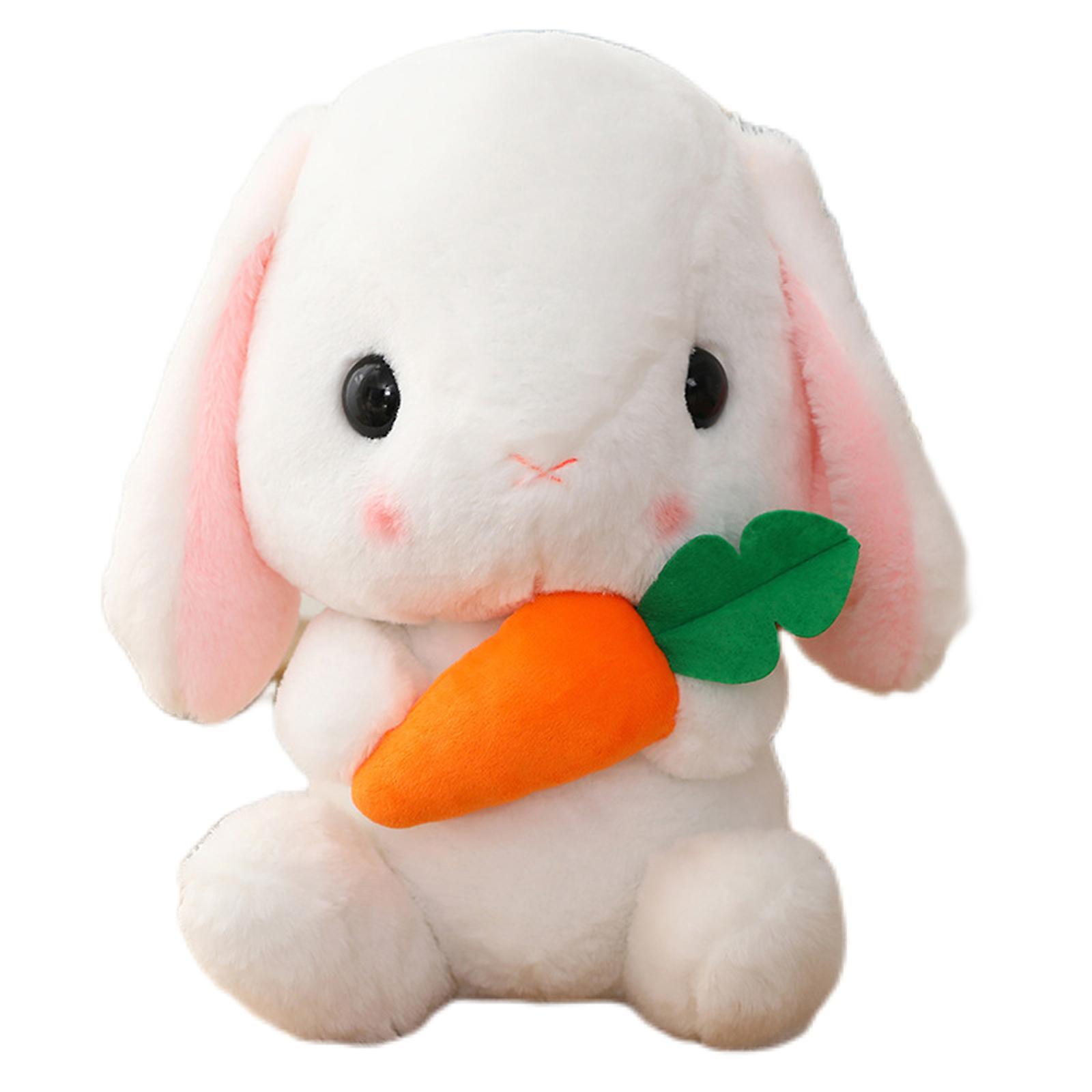 Favrison Sitting Lop Eared Rabbit,bunny  Rabbit Stuffed Animal With Carrot Soft Lovely Long-eared Standing Plush Toys style 1