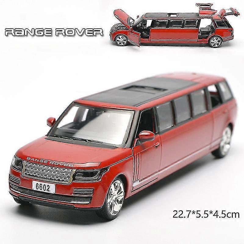 Shanxi Shuishuidiansan Trading 1:32 Land Rover Range Rover Lengthen Alloy Limousine Metal Diecast Car Model Pull Back Flashing Musical Kids Toy Veh...