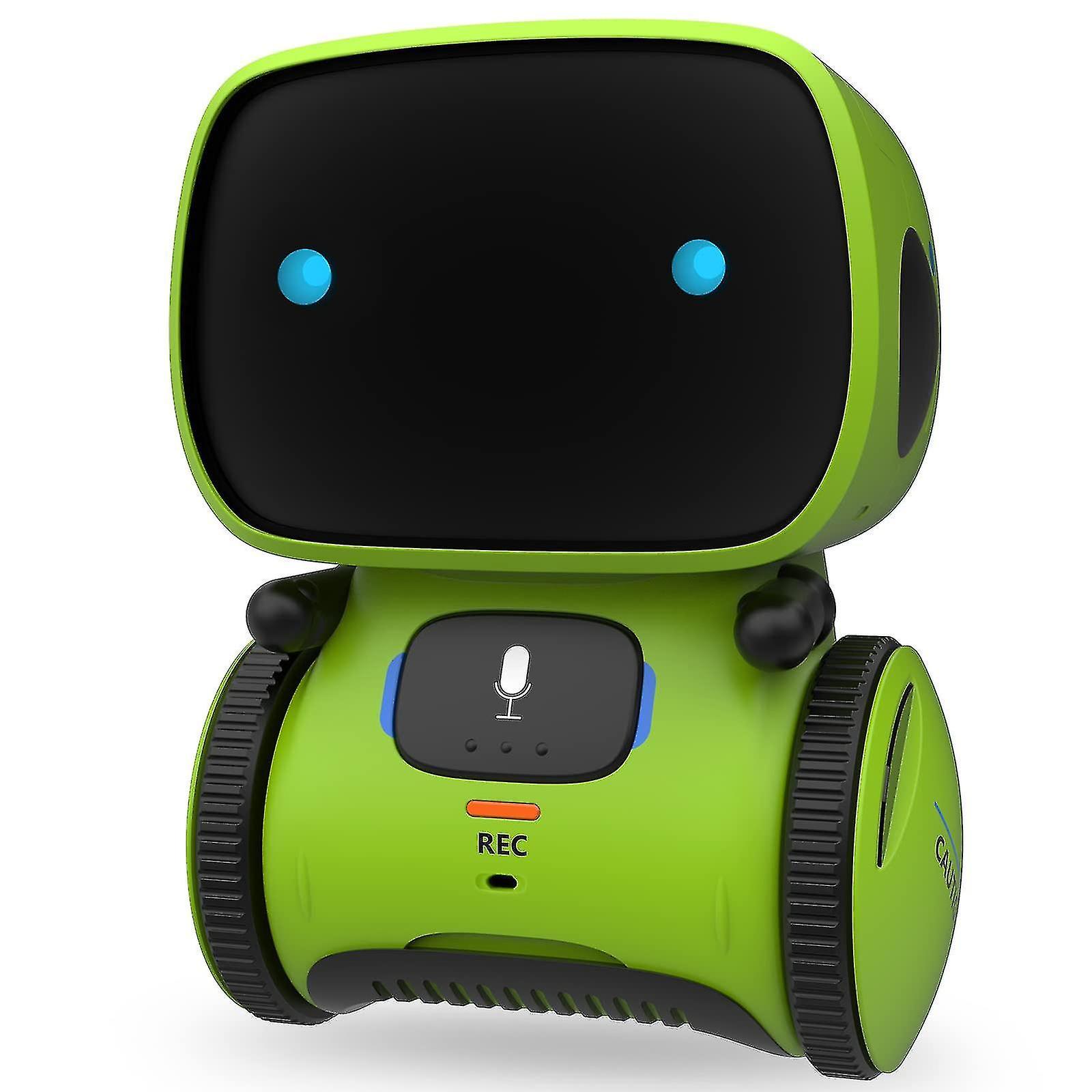 Exia Kids Robot Toy, Interactive Smart Talking Robot With Voice Controlled Touch Sensor Speech Recognition, Birthday Gifts Green