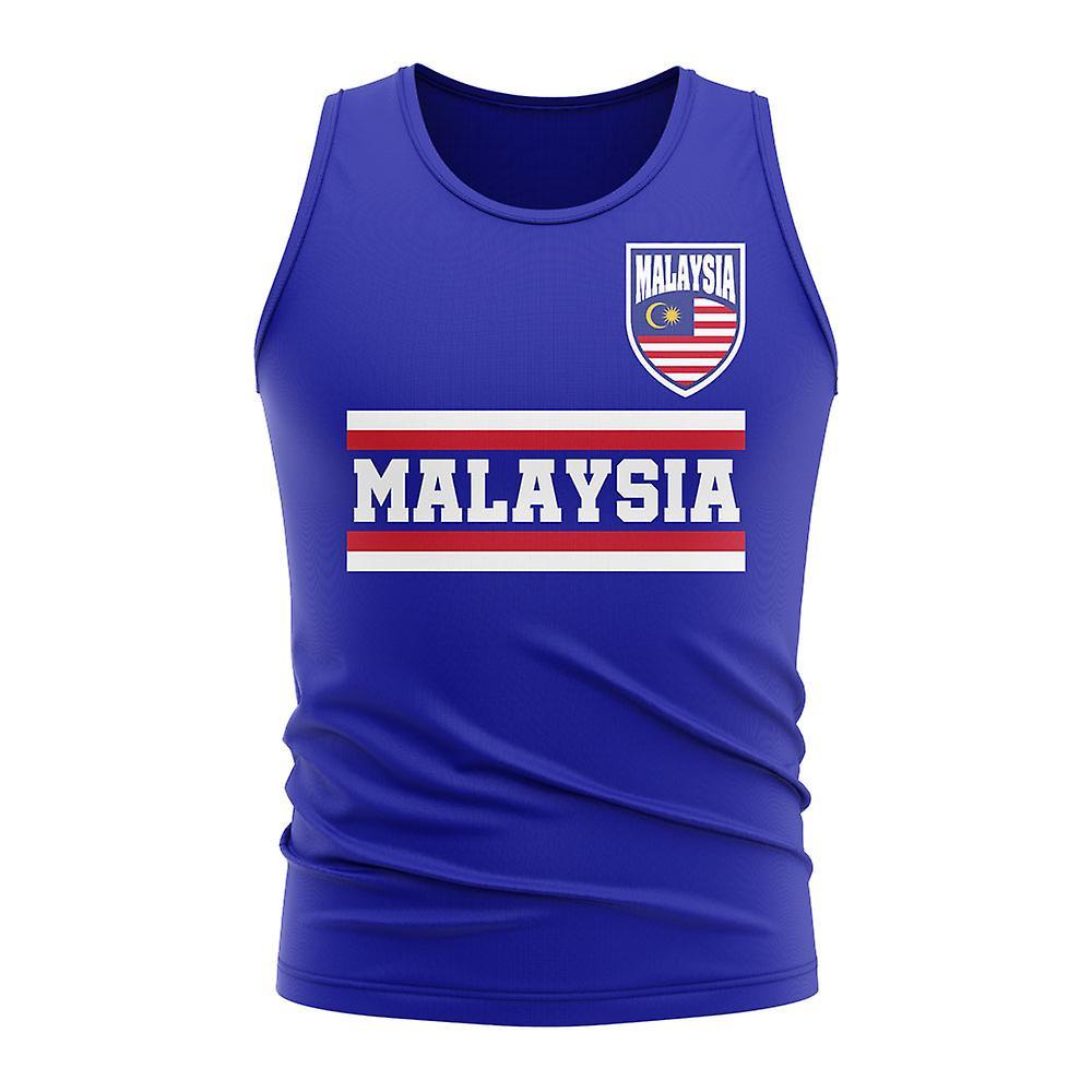 UKSoccerShop Malaysia Core Football Country Sleeveless Tee (Royal) Blue Womens XXL (Size 18 - 40 inch Chest)