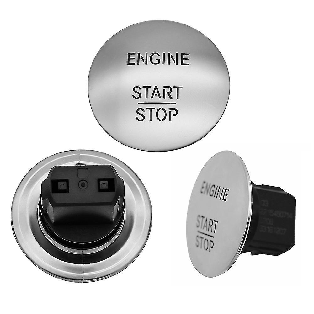 Keyless Go Start Stop Push Button Engine Ignition Switch 2215450714 Silver For Mercedes Benz W164 W205 Zekai