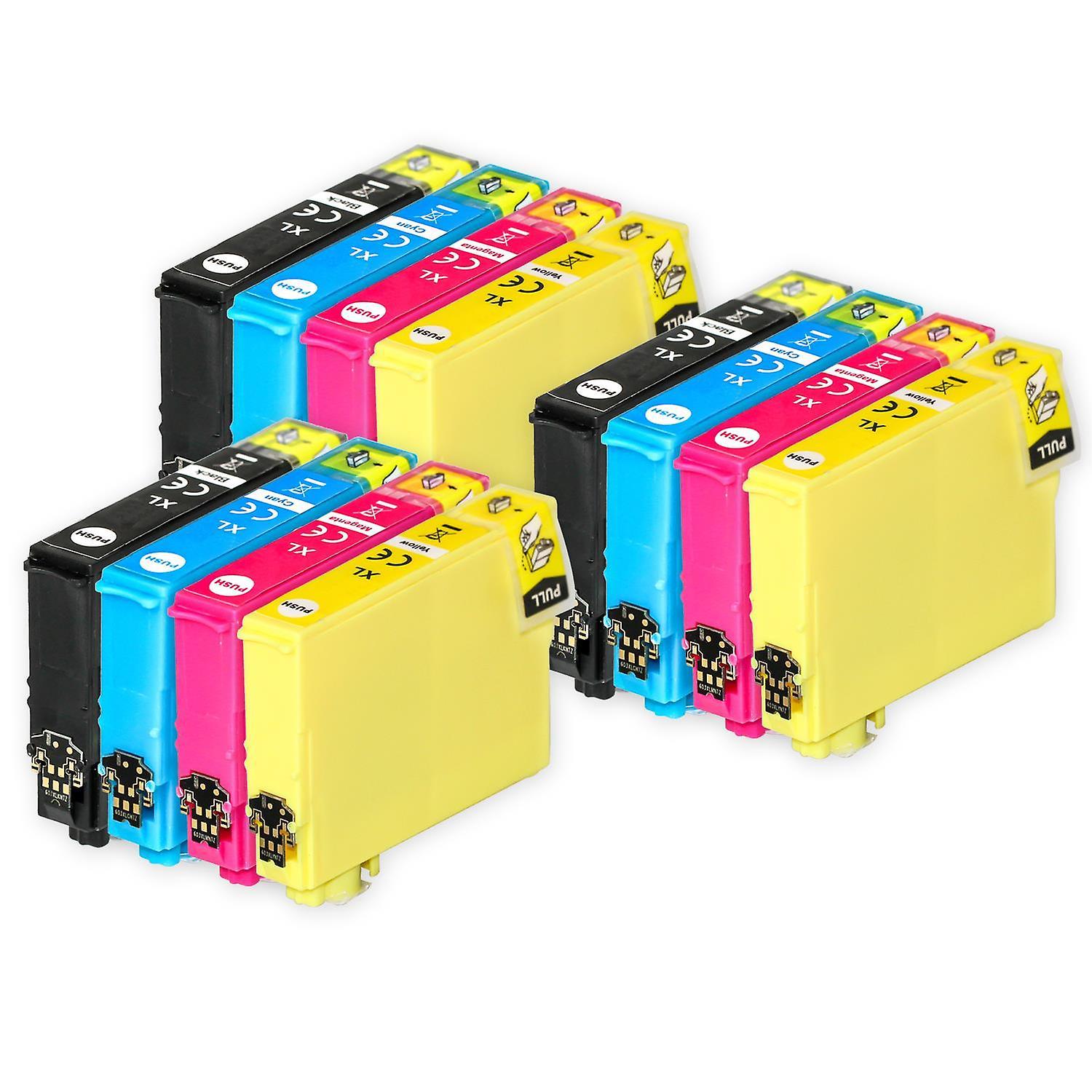 3 Set of 4 Ink Cartridges to replace Epson T1636 (16XL Series) Compatible/non-OEM from Go Inks (12 Inks) Black/Cyan/Magenta