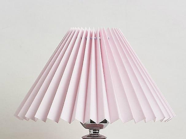 Slowmoose Yamato Style, Vintage Cloth - Muticolor Pleated Lampshades For Table Lamps Pink Dia 30cm  H18cm