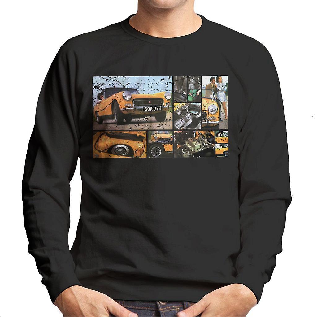 Austin Healey Sprite Mark IV Montage British Motor Heritage Men's Sweatshirt Black Medium