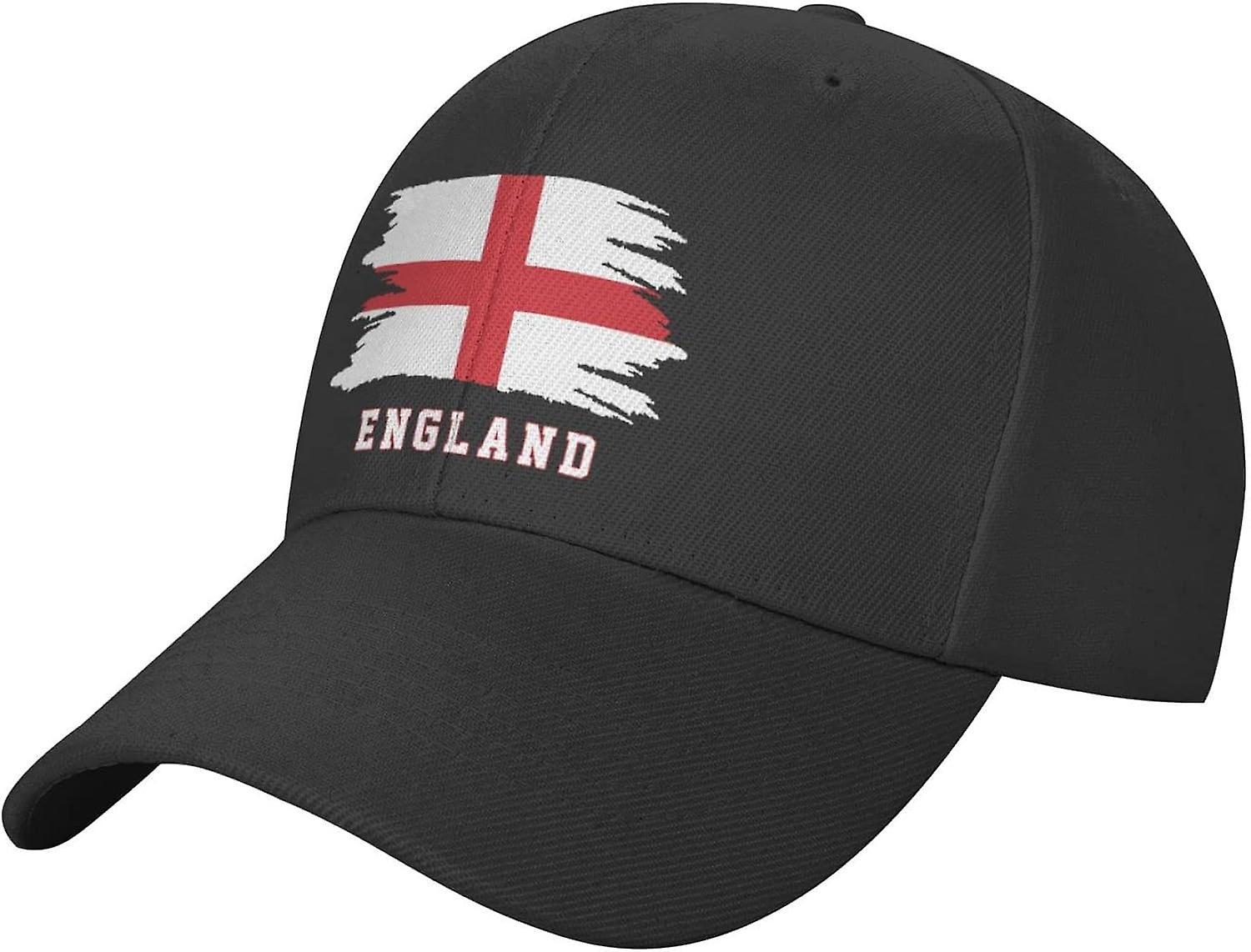 Kerota England Flag Cool Fans Baseball Cap Adjustable Unisex Black Patriotic Dad Trucker Hat bm-4667 color1496