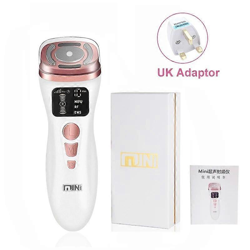 Redkid Professional Hifu Facial Treatment Therapy High Intensity Focused Ultrasound Mini Hifu Machine For Body Face Care Beauty Tools UK Adaptor