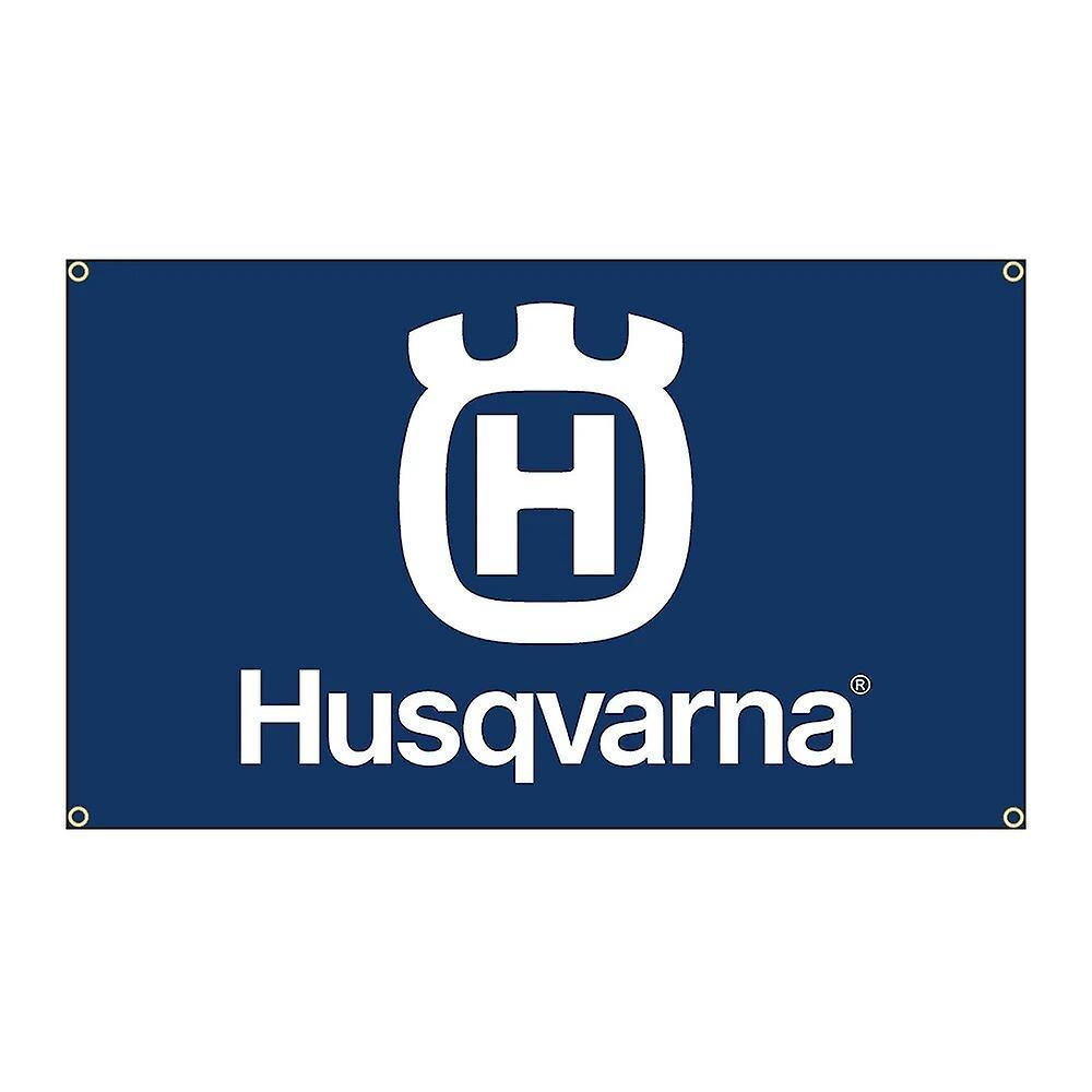 Scitoo 90X150cm Husqvarnas Sweden Racing Flag Banner  Decoration FLAGCORE 4 Holes In 4 Corners2 120x180cm