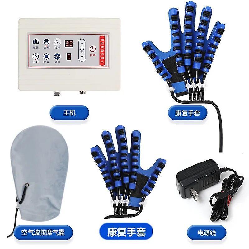 mickcara Rehabilitation robot gloves stroke hemiplegia cerebral infarction training equipment exerciser finger recovery Two hands Xl