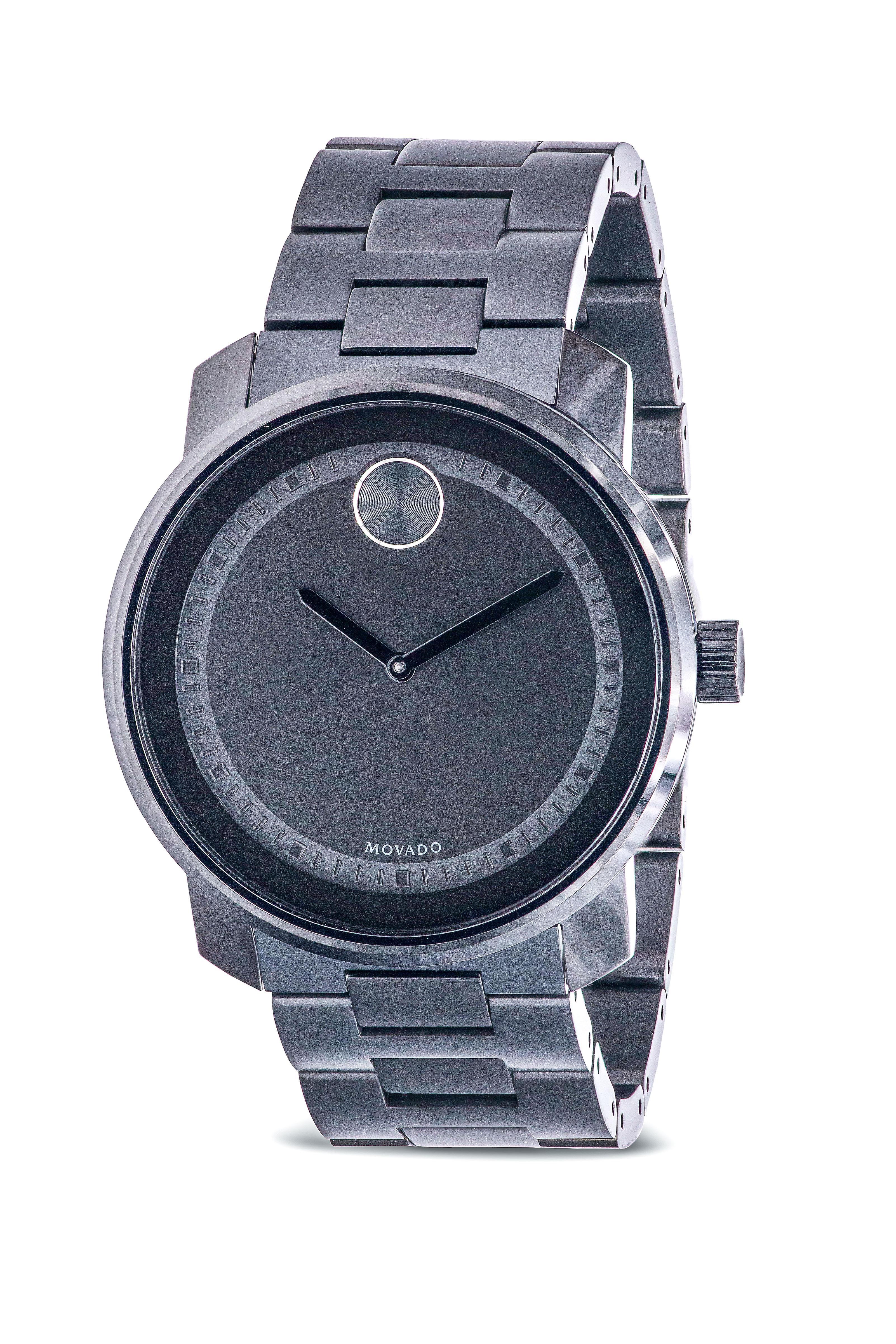 Movado Bold Black Mens Watch 3600467