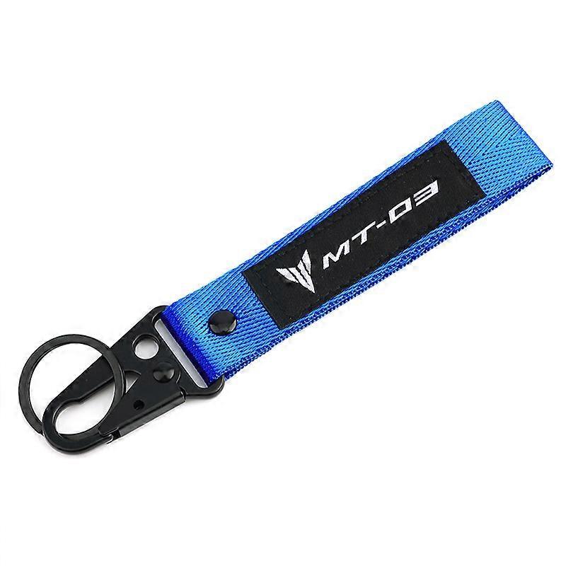 Redkid For YAMAHA MT03 MT-03 2024 2023 2022 2021 2020 2019 CNC Key Case Cover Protective Shell Keyring Motorcycle Accessories With Logo Keychain Blue