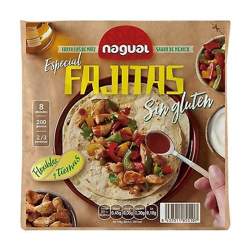 Nagual Gluten-free special corn tortilla fajitas 200g