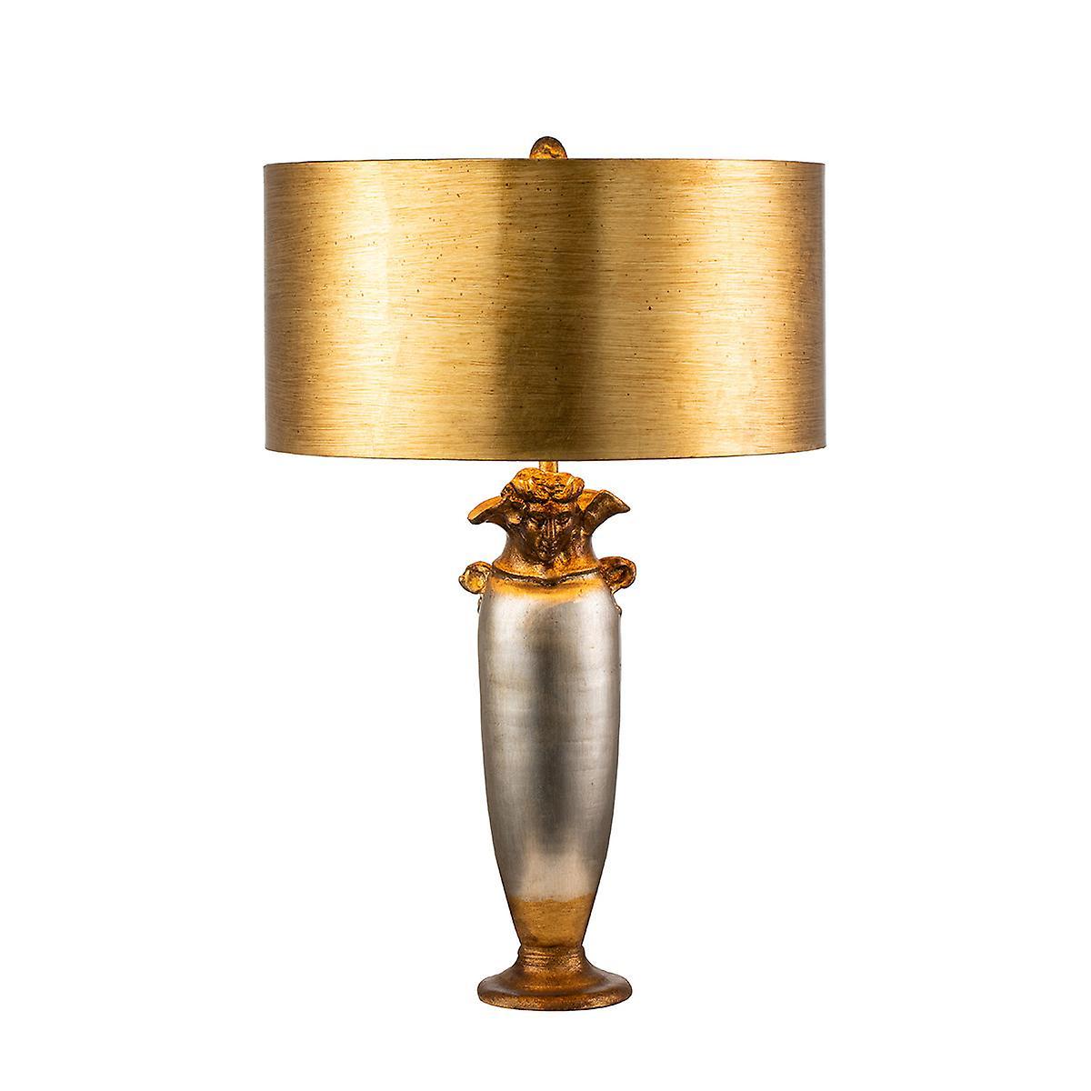 Bienville 1 Light Table Lamp Gold Silver E27