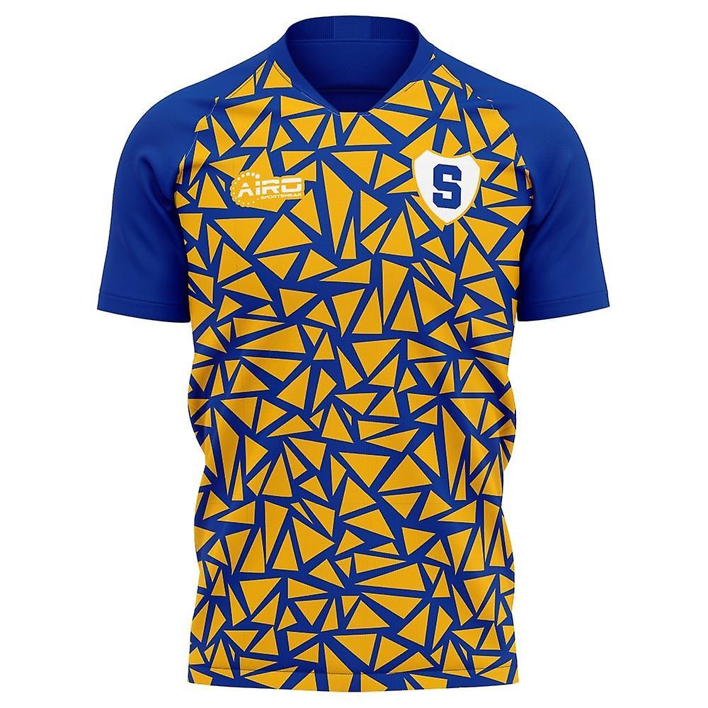 Airo Sportswear 2023-2024 Shrewsbury Town Home Concept Football Shirt - Kids Yellow XLB 32-35 inch Chest (81.5/88.5cm)