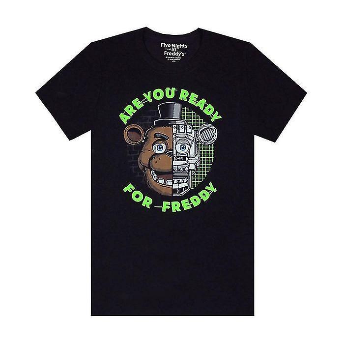 Five Nights at Freddy's Five Nights At Freddys Boys Are You Ready For Freddy T-Shirt Black 13-14 Years