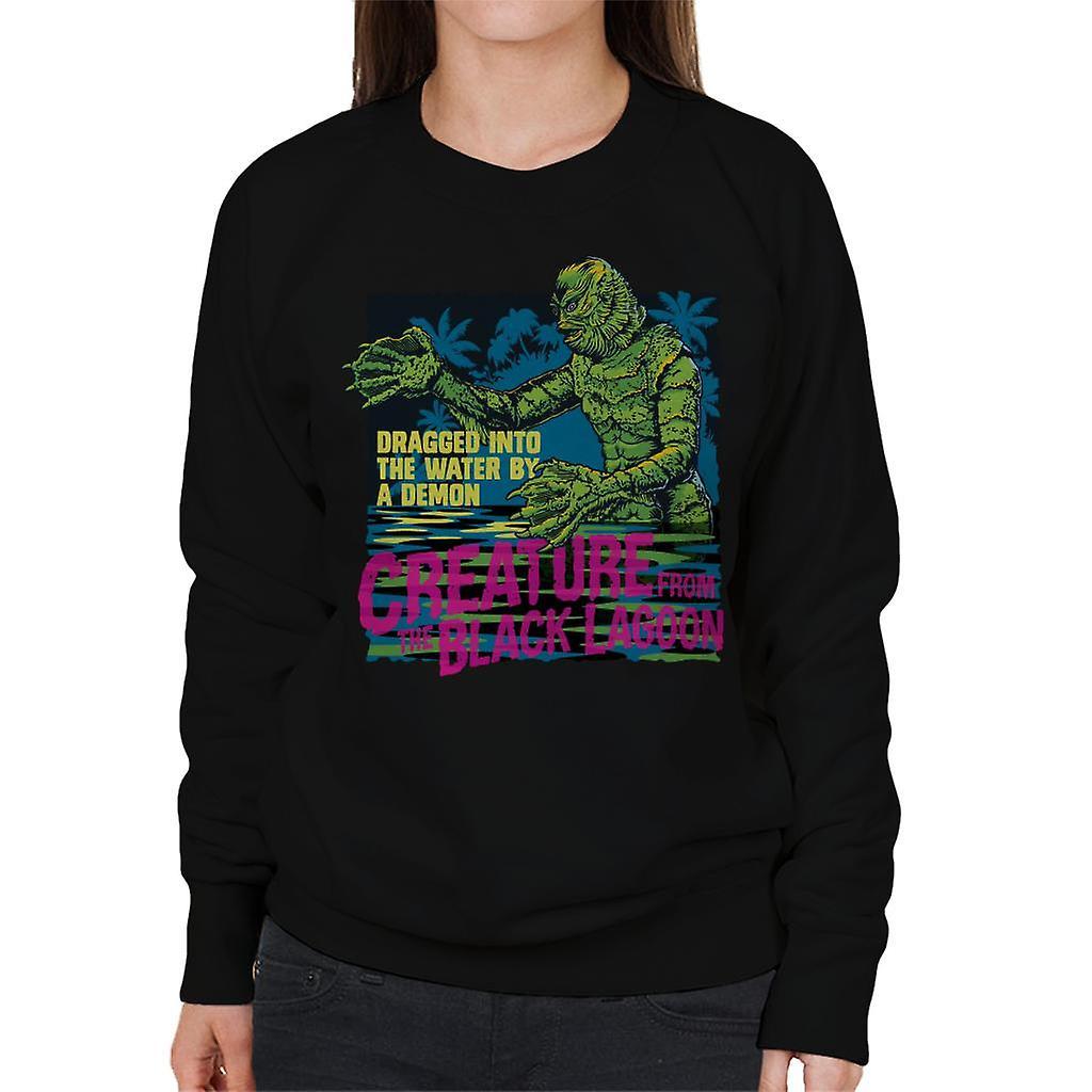 The Creature From The Black Lagoon Dragged Demon Women's Sweatshirt Large