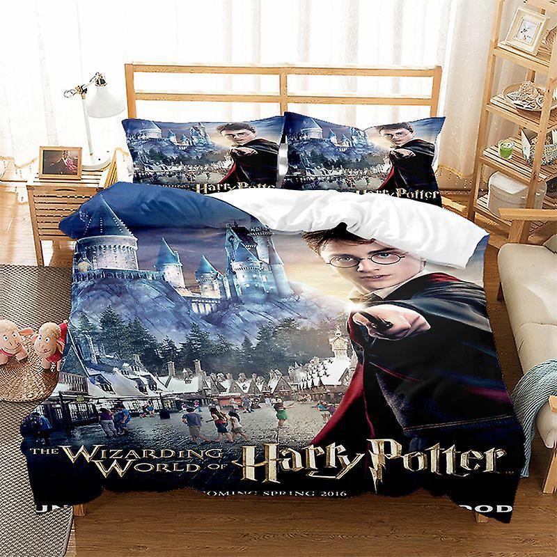 Lzyx Two Or Three Piece Set Harry Potter Series Duvet Cover Bedding Set Birthday Christmas Gift A21 135x200