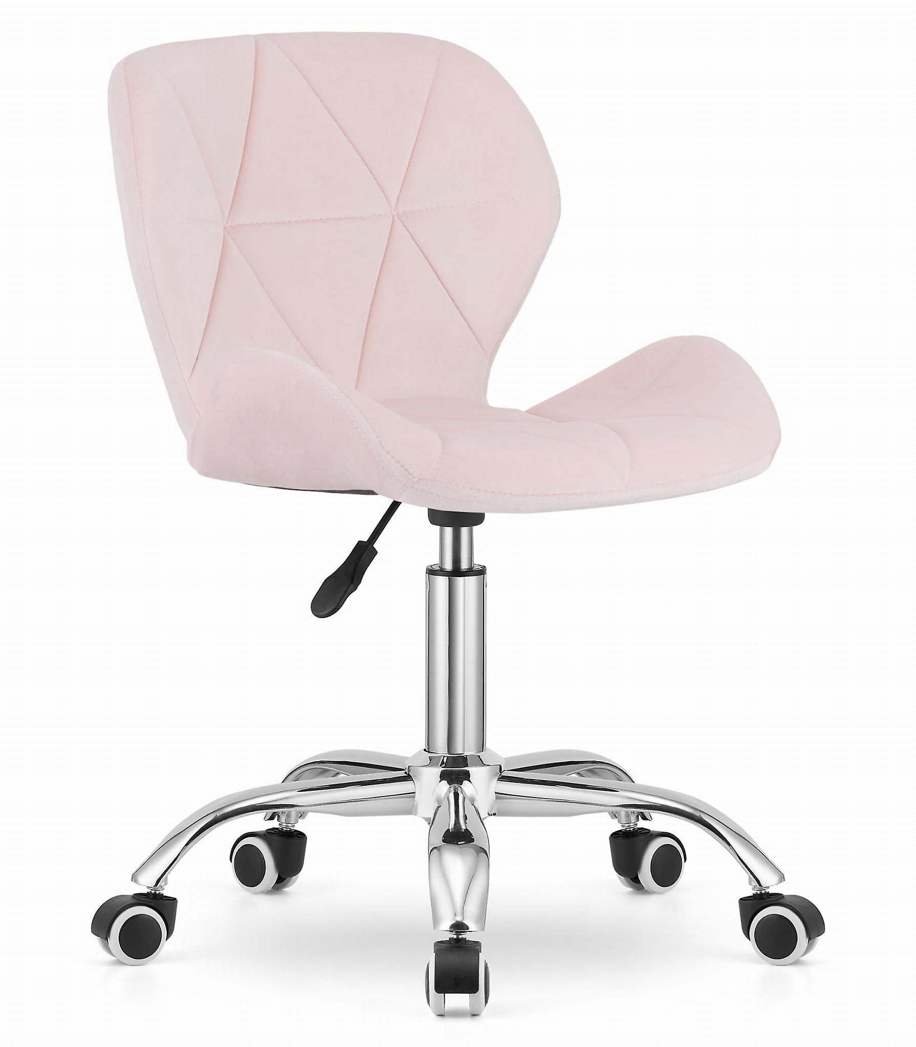 Viking Choice Office chair AVOLA - ergonomic - velour - pink 1 velvet AVOLA bureaustoel in