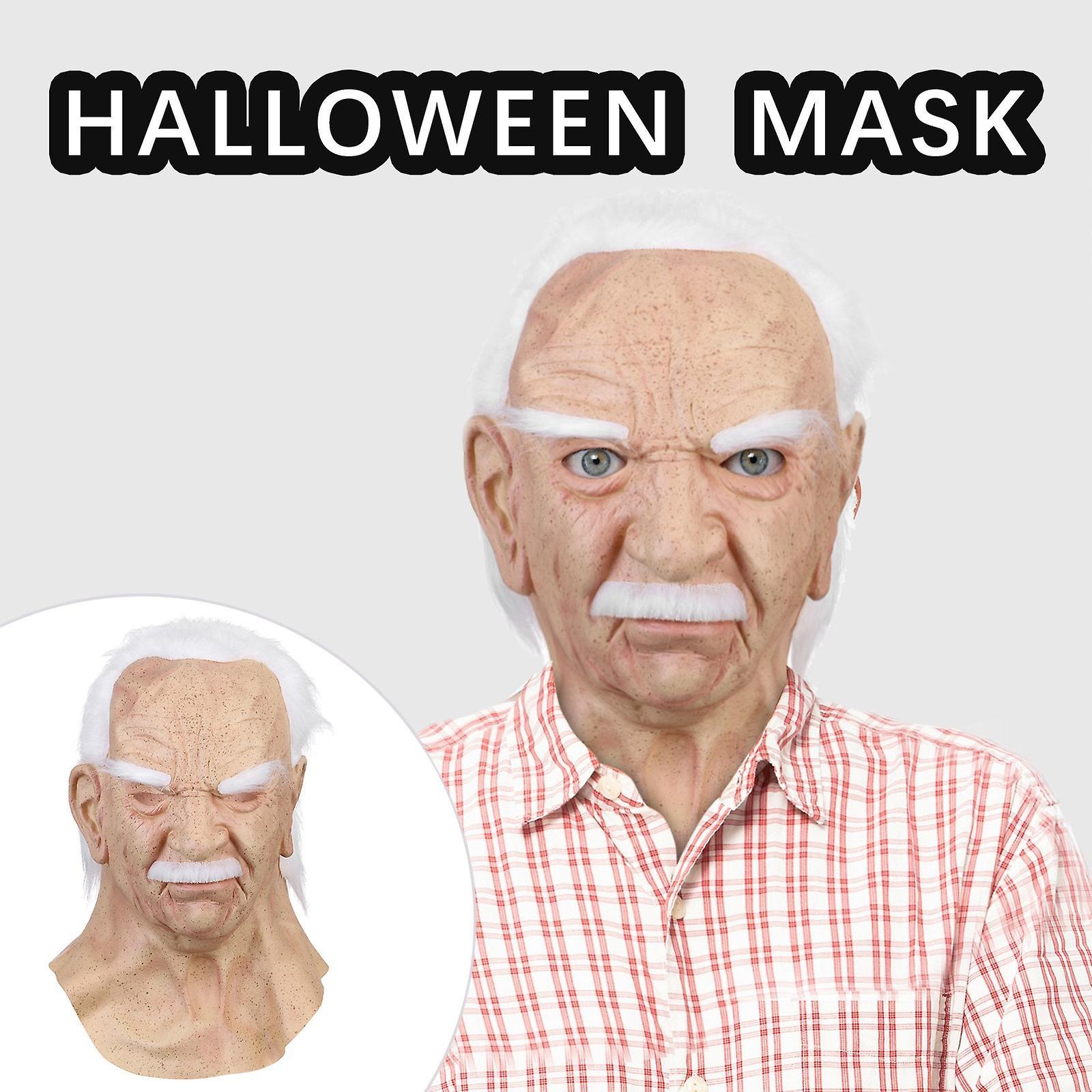 Baodan Mardi Gras Mask Another Me-The Elder Mask Funny Masks Supersoft Old Man Adult Mask As shown