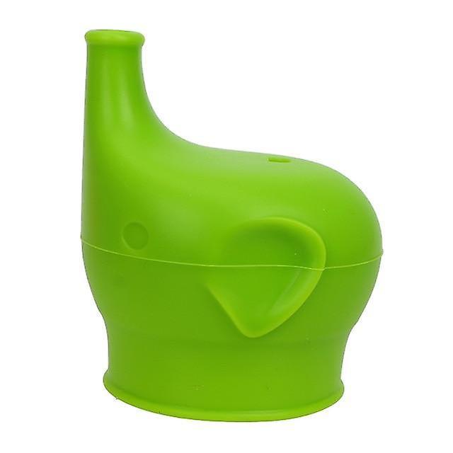 Slowmoose Soft Water Bottle Mouth Cup Cover Suction Nozzle - Spill Proof Caps green