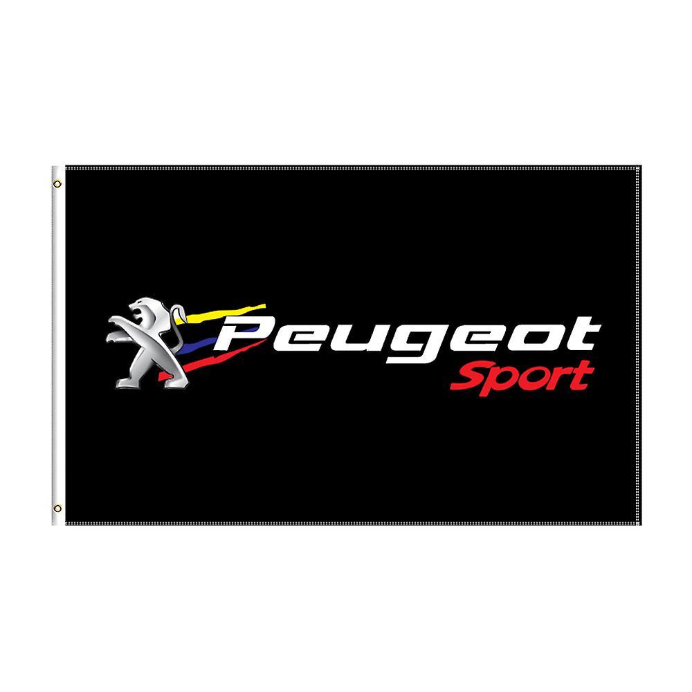 Redkid 3x5 Ft Peugeot Sport Flag Polyester Printed Racing Car Banner For Decor 60 x 90cm A-1316