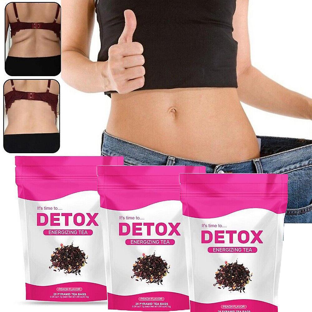 Handuo Detox Tea for Body Detox Natural Herbal Energy Tea 3Packs 84pcs