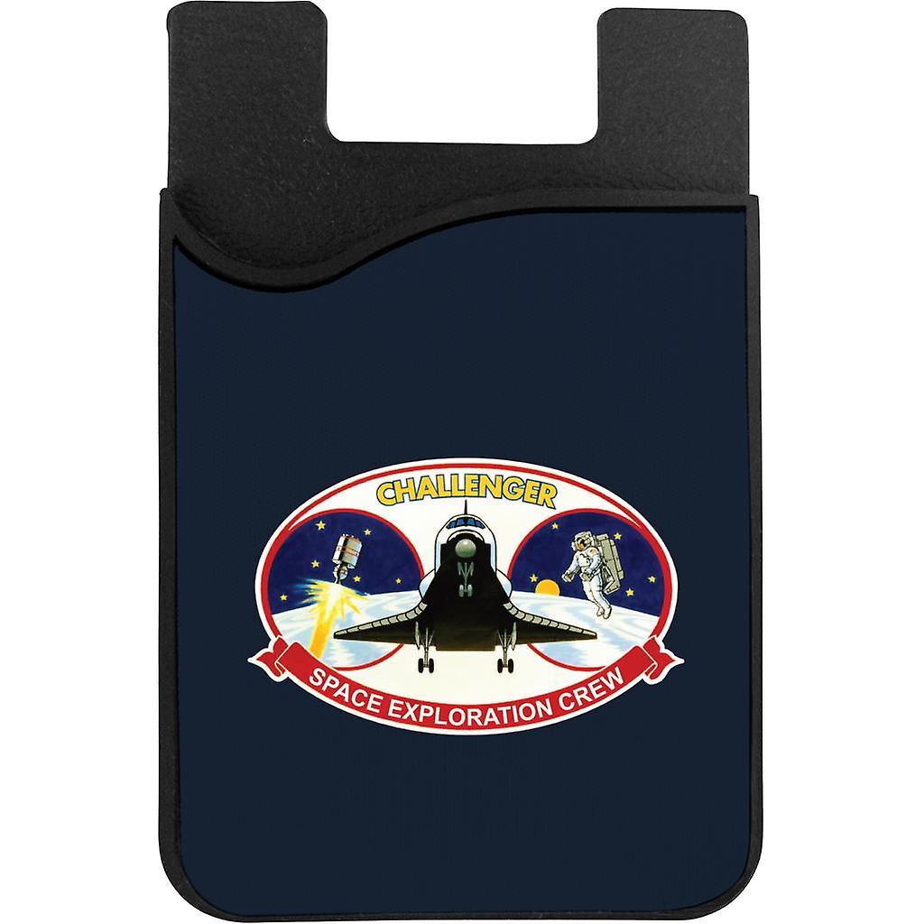 NASA STS 41B Challenger Mission Patch Phone Card Holder Navy Blue 5.5cm x 8.5cm