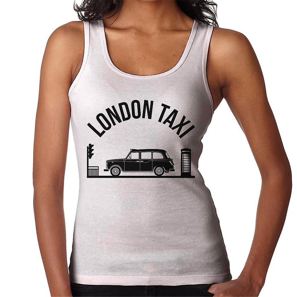 London Taxi Company TX4 At Traffic Lights Women's Vest White Small