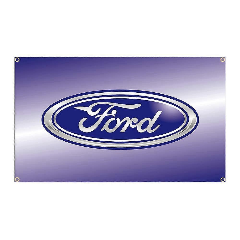 Aionyaaa 90x150cm Fords Racing Performance Flag Polyester Printed Cross-Country Banner Garage or Outdoor For Decoration 4 Holes In 4 Corners4 120 x...