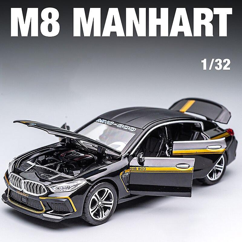 1:32 Bmw M8 Im Supercar Alloy Model Car Toy Diecasts Metal Casting Sound And Light Car Toys For Children Vehicle Toy Cars Black 1