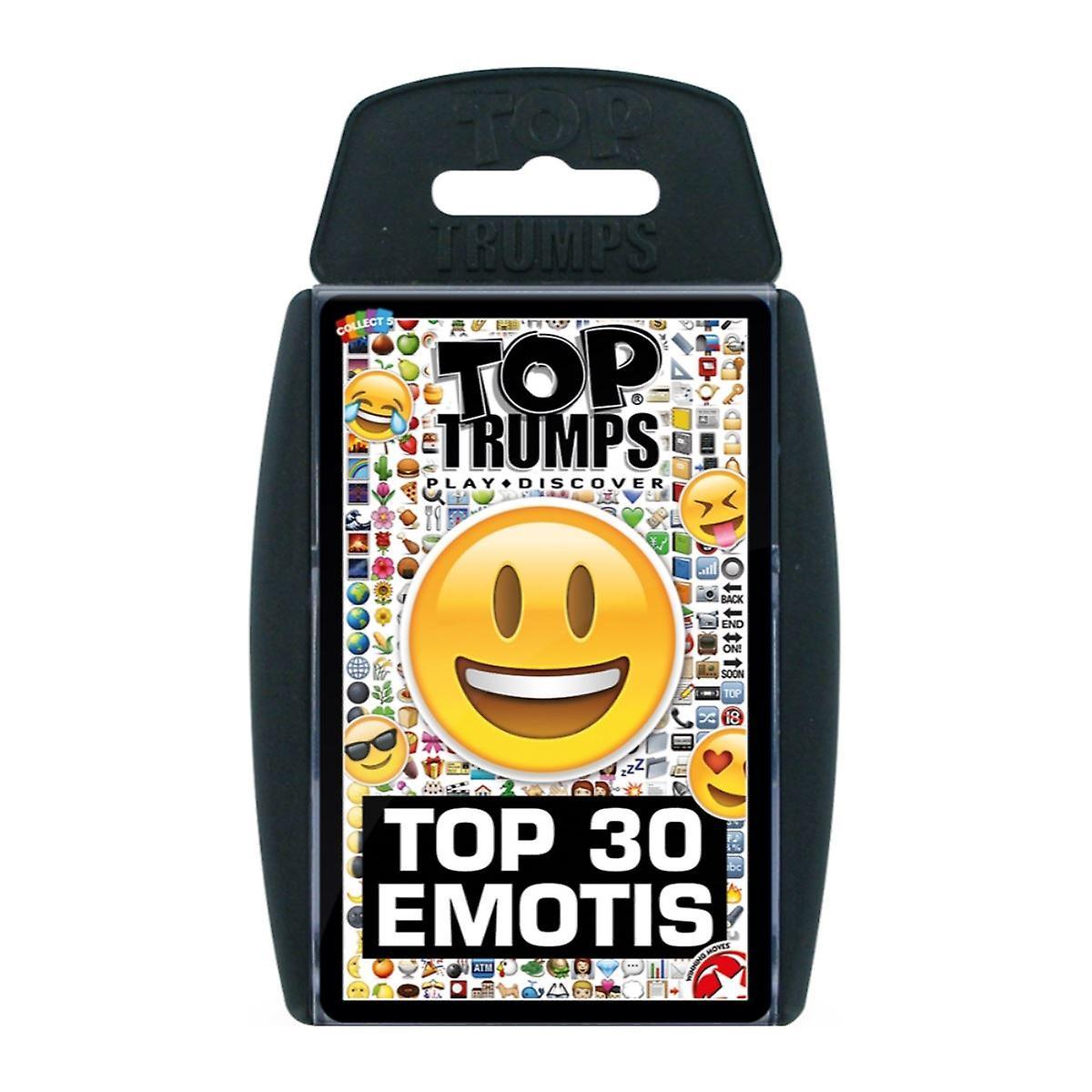 Emotis Top Trumps Card Game Top 30 Emotis