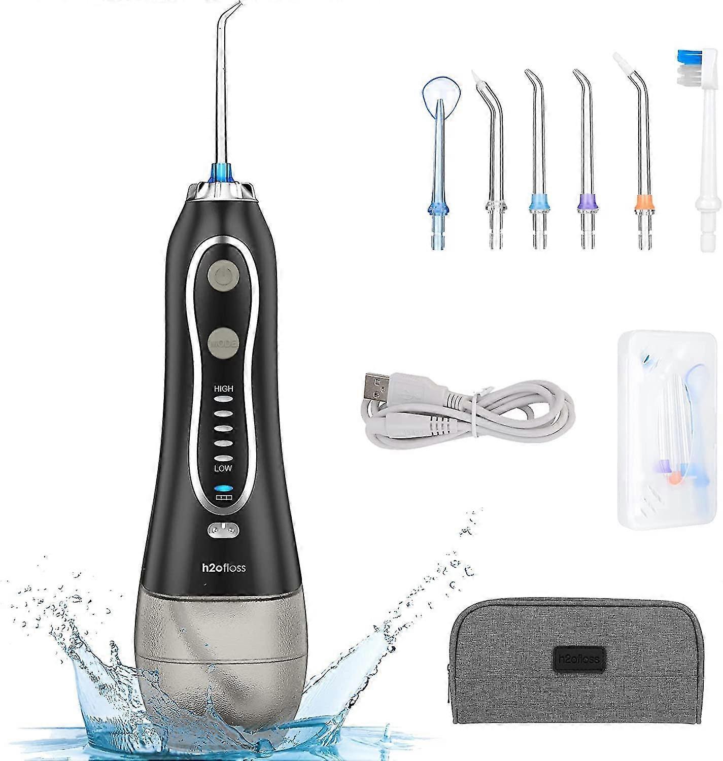 Unbrandded Water Flosser For Teeth Cleaning,  Cordless Oral Irrigator, Ipx7 Waterproof Water Dental Flosser, Usb Recharged For 30-days Use At Home/...