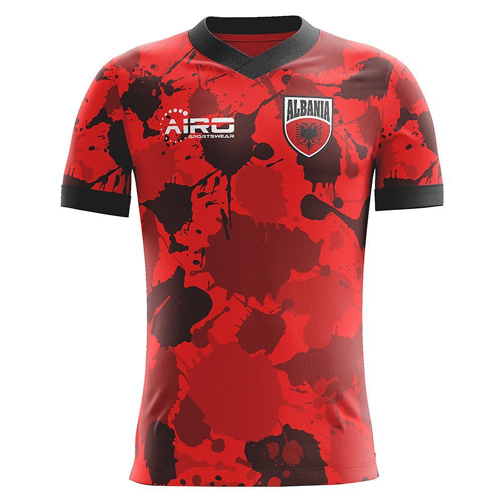 Airo Sportswear 2023-2024 Albania Home Concept Football Shirt - Womens Red XL - UK Size 16