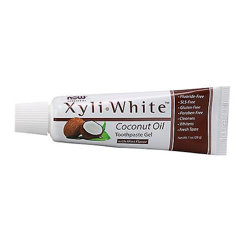 Now Foods XyliWhite Coconut Oil Toothpaste Gel, 1 Oz (Pack of 1)