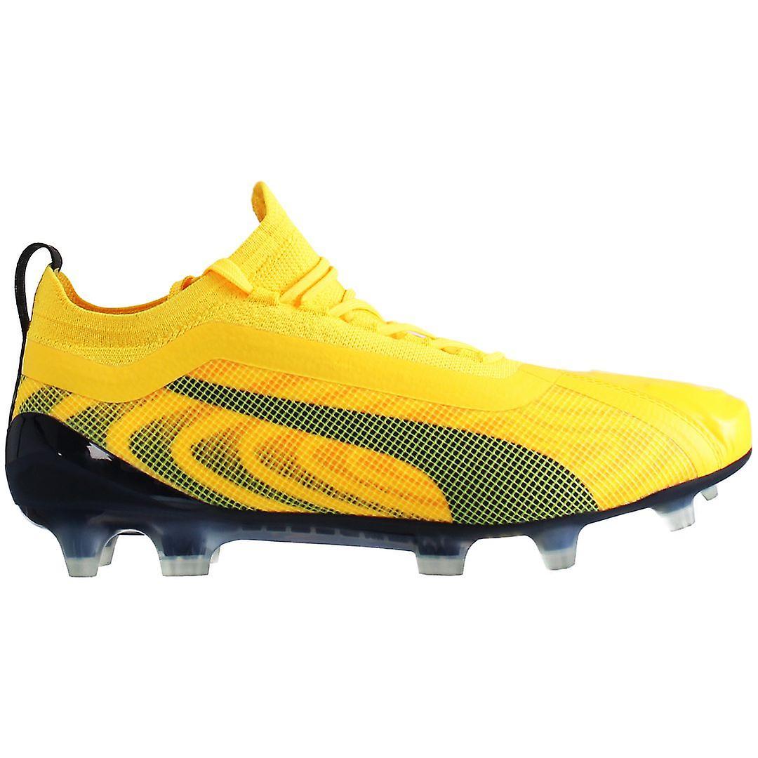 Puma One 20.1 FG AG Ultra Lace-Up Yellow Synthetic Mens Football Boots 105743 01 UK 9.5 EU 44 US 10.5