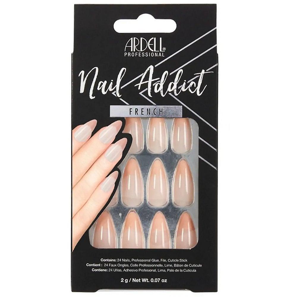 Ardell Nails Ardell Beauty Nail Addict French False Nails - Nude French (28 Nails) (63863)