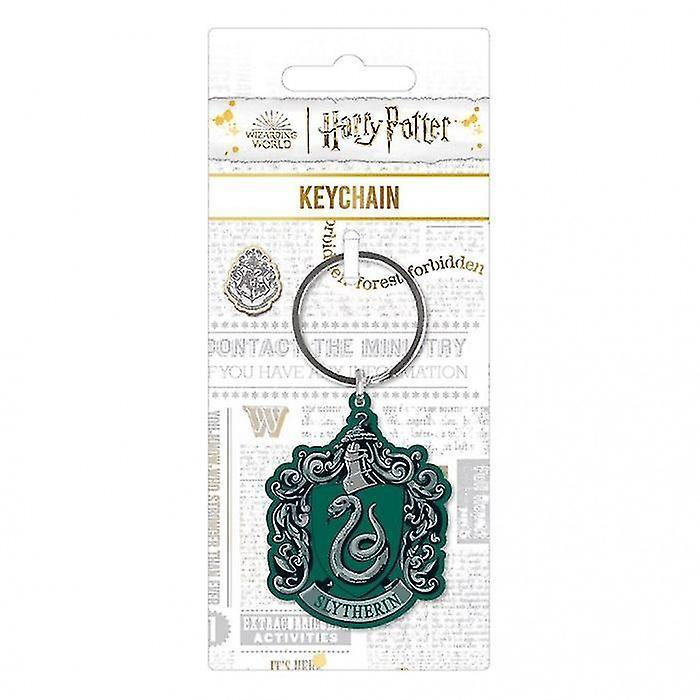 Harry Potter Slytherin Metal Keyring Green/Silver One Size