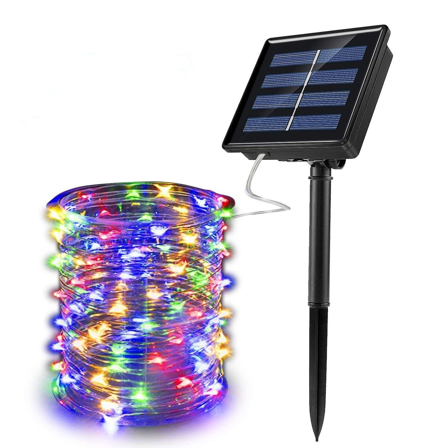 Slowmoose Solar Powered Waterproof Fairy Copper Wire String Lights RGB 5m50led(1pcs)