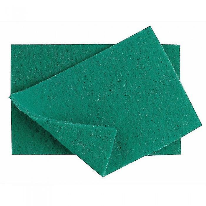 Berties Caterers Industrial Scouring Pads (Pack of 10) Green One Size