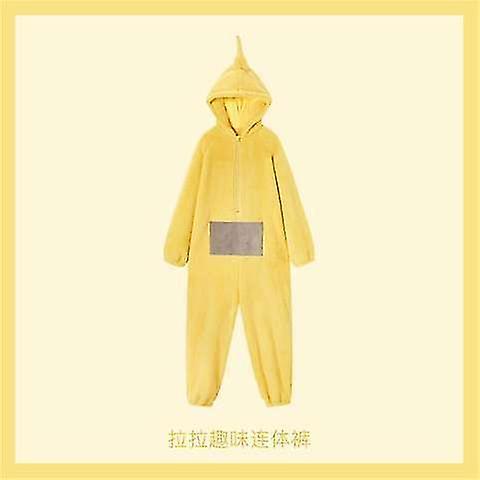 Cryin New Teletubbies Costume Adults Lala Tinky Winky Onesies Cosplay Christmas Pajamas Pyjamas Halloween Animal Sleepwear Jumpsuit LaLa Teletubbie...