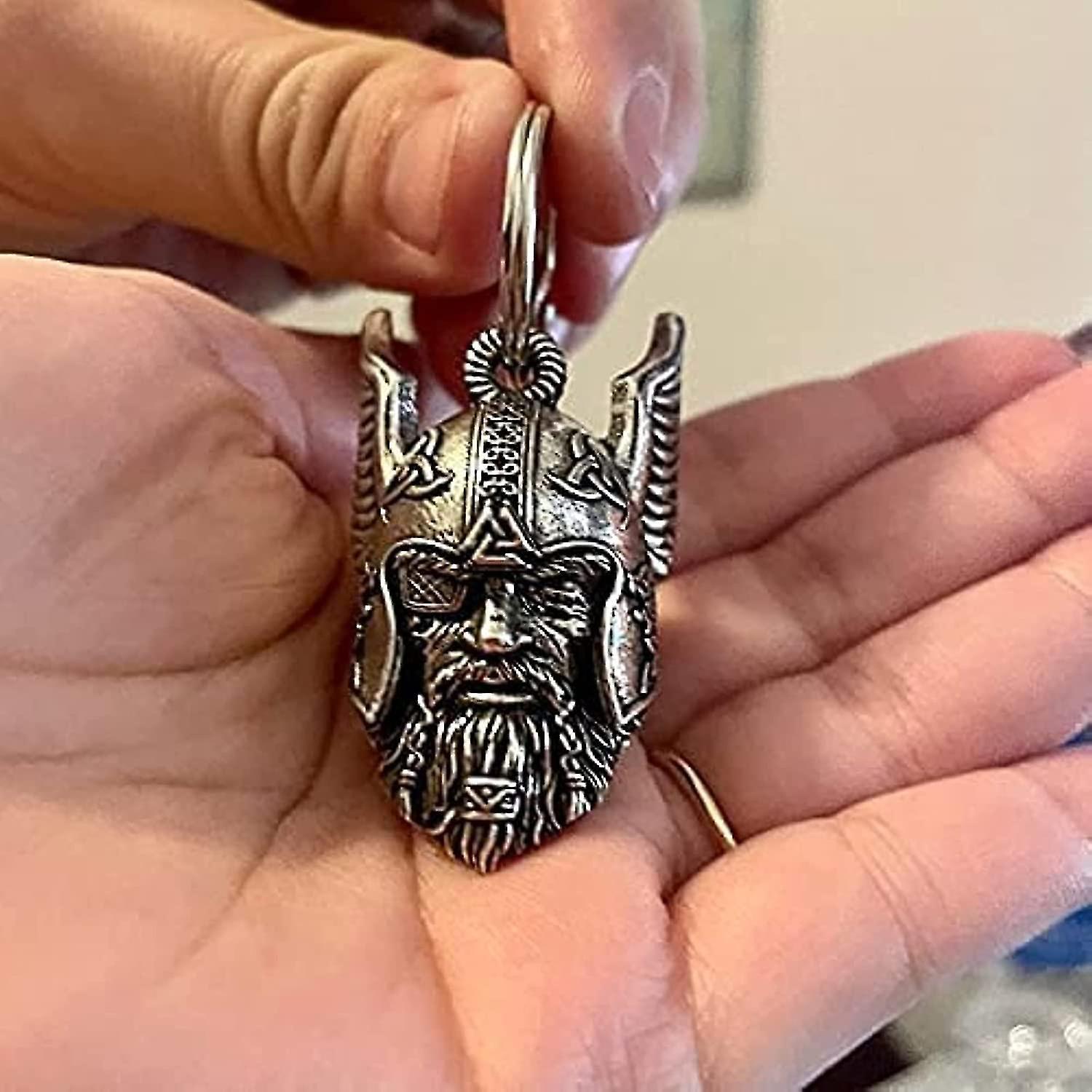 Cryin The Guardian Of The Viking God Of Odin,good Luck Charm,biker Gift,rides A Bell To Dispel Bad Luck,odin Viking God Bravo Bell,gremlin Guardian...