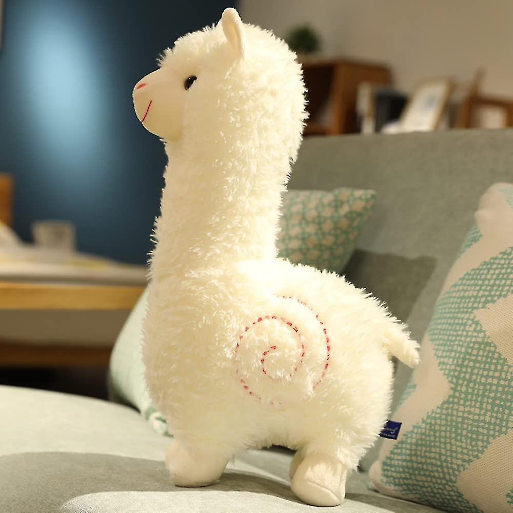 Wfuo Alpaca Plush Toy 11 Inch Soft Alpaca Plush Animal Plush Toy Llama Alpaca Plush Doll Gift Baby White