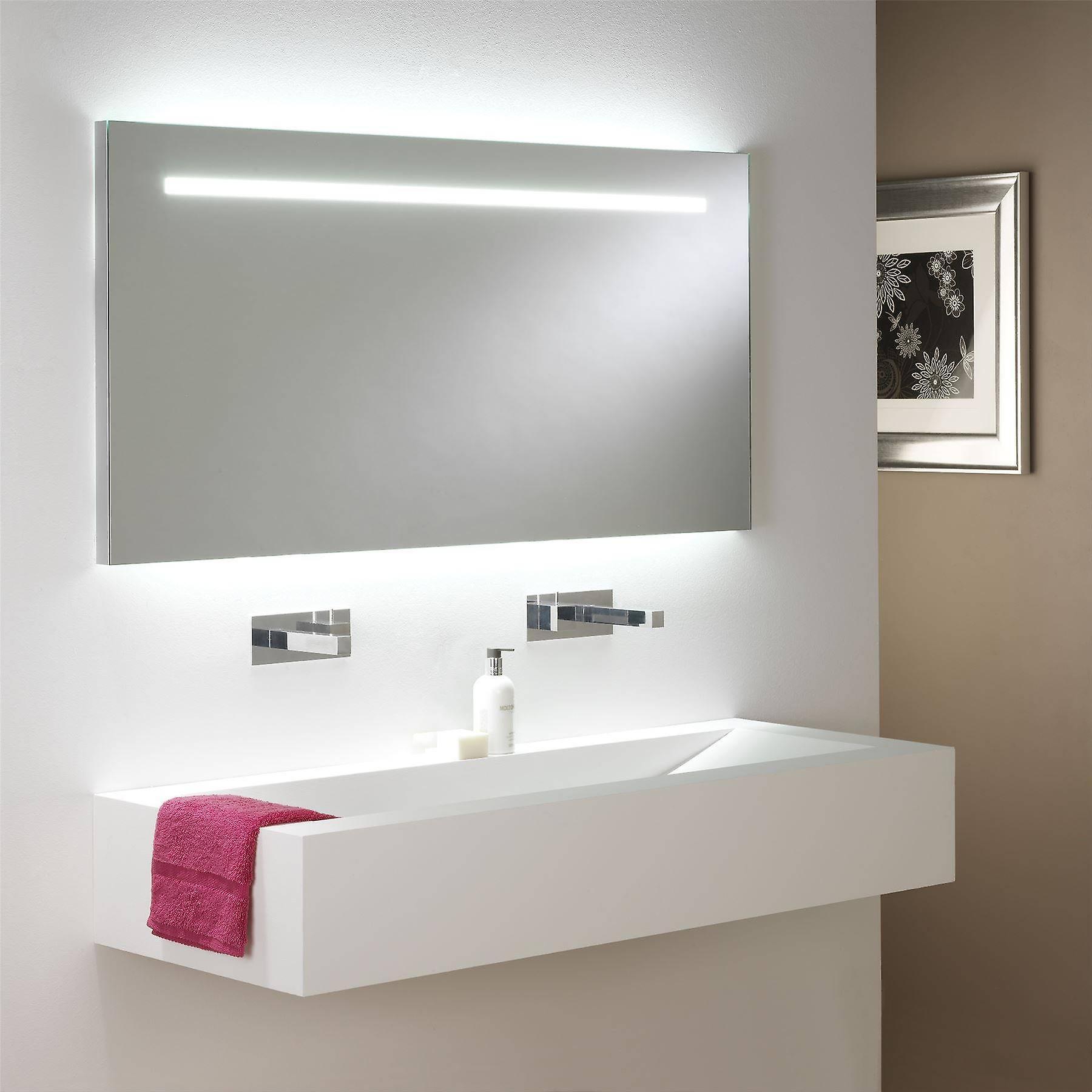 Searchlight Lighting LED Indoor / Outdoor Recessed Rectangle Wall Light White, Brushed Chrome IP65