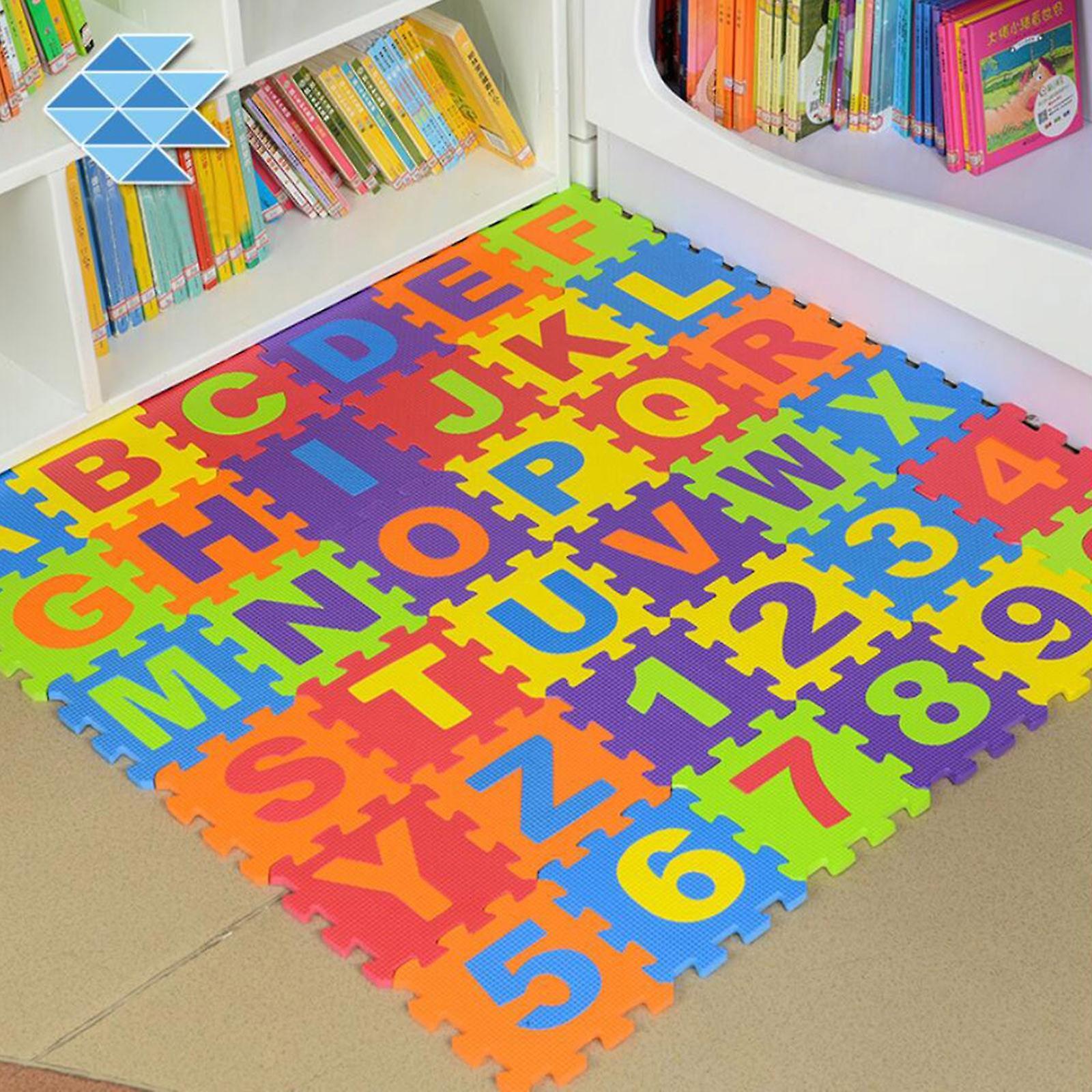 Kakanwo Toy 36 Pieces Numbers Alphabet Children Puzzle Foam Eva Puzzle Floor Mat As Show One Size