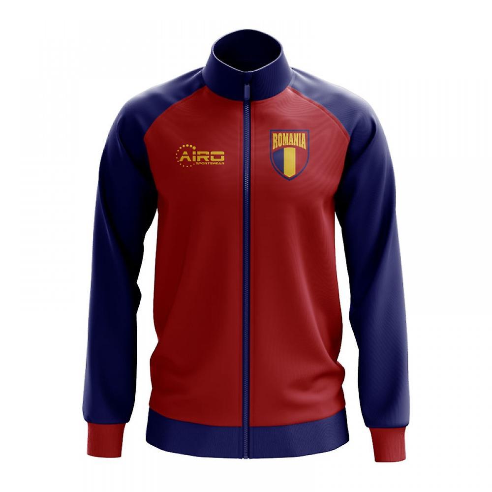 Airo Sportswear Romania Concept Football Track Jacket (Red) - Kids MB 27-29 inch Chest (69/75cm)