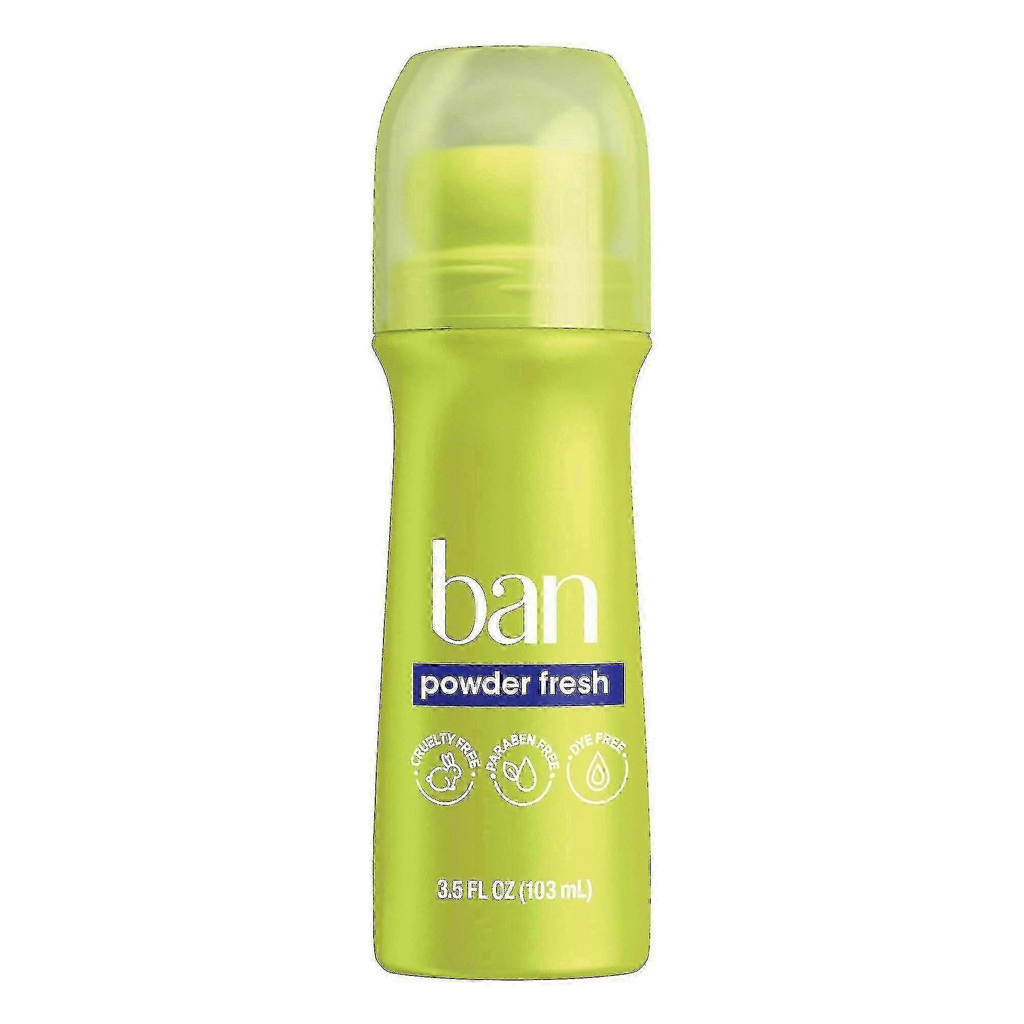 Ban Roll-on Antiperspirant & Deodorant, Powder Fresh, 3.5 Oz