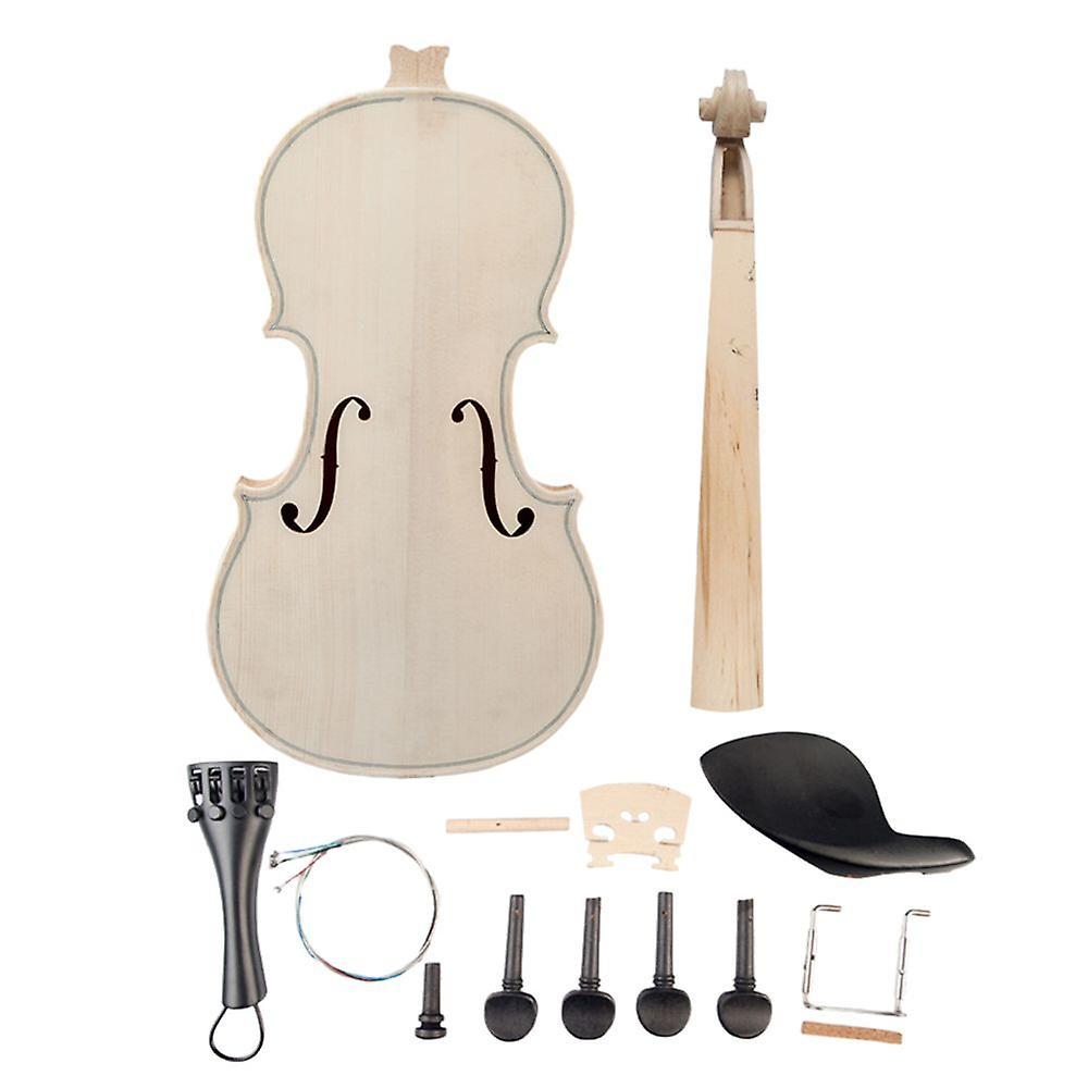 Jiekesen diy unfinished solid wood violin craft violin body violin violin kit 4-4